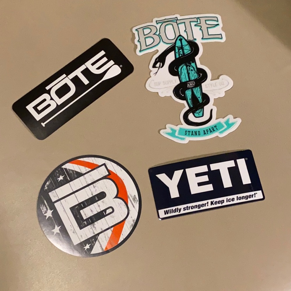 Bundle of 4 stickers Bōte & Yeti